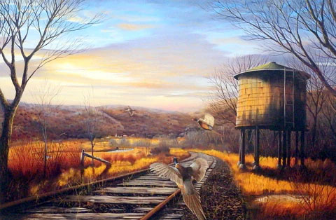 Leo Stans Print-Signed and Numbered:"Rusty Rails"