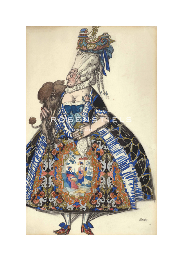 Leon Bakst Hand Numbered Limited Edition Print on Paper :"Les Femmes de Bonne Humeur - Silvestra"