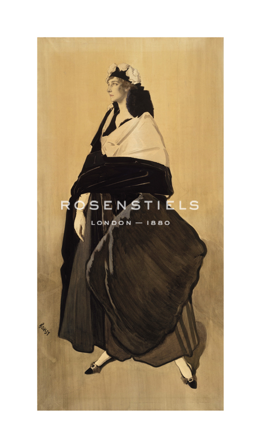 Leon Bakst Hand Numbered Limited Edition Print on Paper :"Mme Ida Rubinstein"