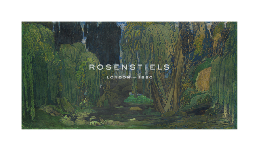 Leon Bakst Hand Numbered Limited Edition Print on Paper :"Set Design - Narcisse"