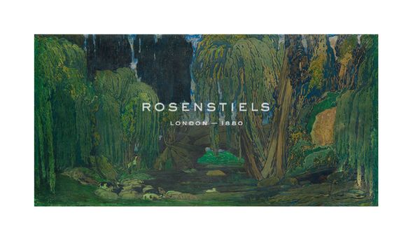 Leon Bakst Hand Numbered Limited Edition Print on Paper :"Set Design - Narcisse"