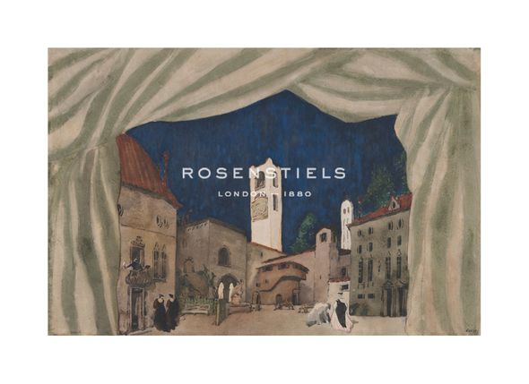 Leon Bakst Hand Numbered Limited Edition Print on Paper :"Set For The Good Humored Ladies"