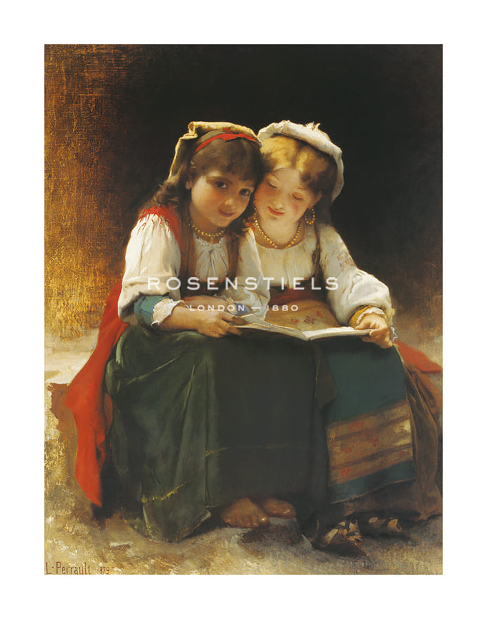 Leon Jean Bazille Perrault Hand Numbered Limited Edition Print on Paper :"An Interesting Story"