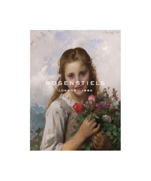 Leon Jean Bazille Perrault Hand Numbered Limited Edition Print on Paper :"Petite Fille au Bouquet de Fleurs"