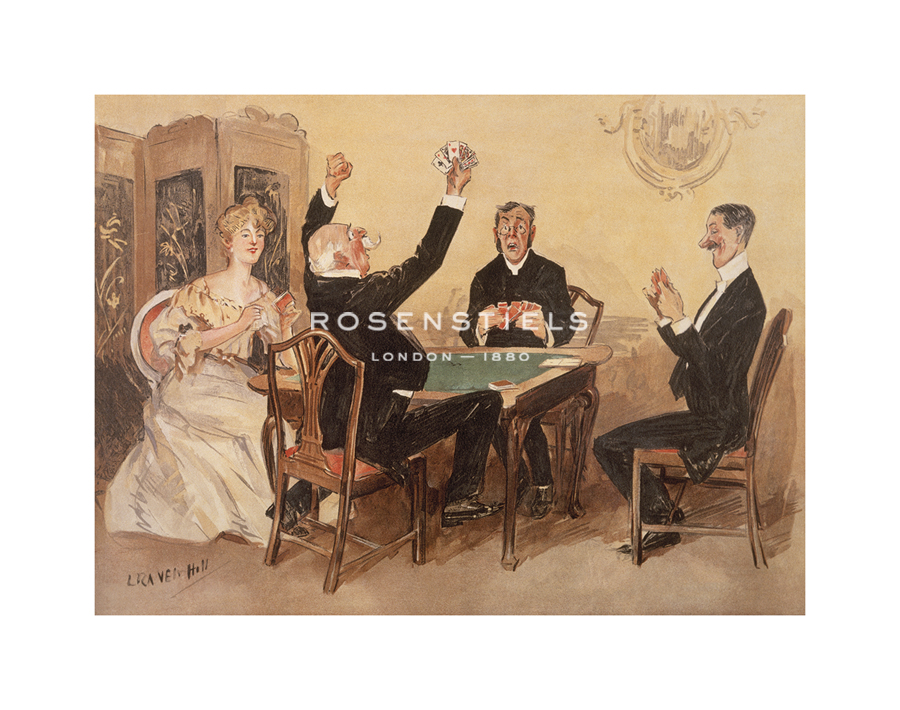 Leonard Raven-Hill Hand Numbered Limited Edition Print on Paper :"What has the Dealer Declared?"