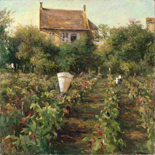 Leonard Wren Handsigned and Numbered Limited Edition Giclee on Canvas:"October Harvest"