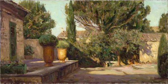 Leonard Wren Handsigned and Numbered Limited Edition Giclee on Canvas:"Tuscan Gold"