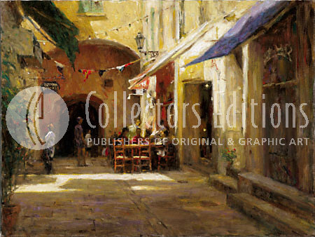 Leonard Wren Limited Edition Embellished Giclee on Paper :"Light Of Provence"