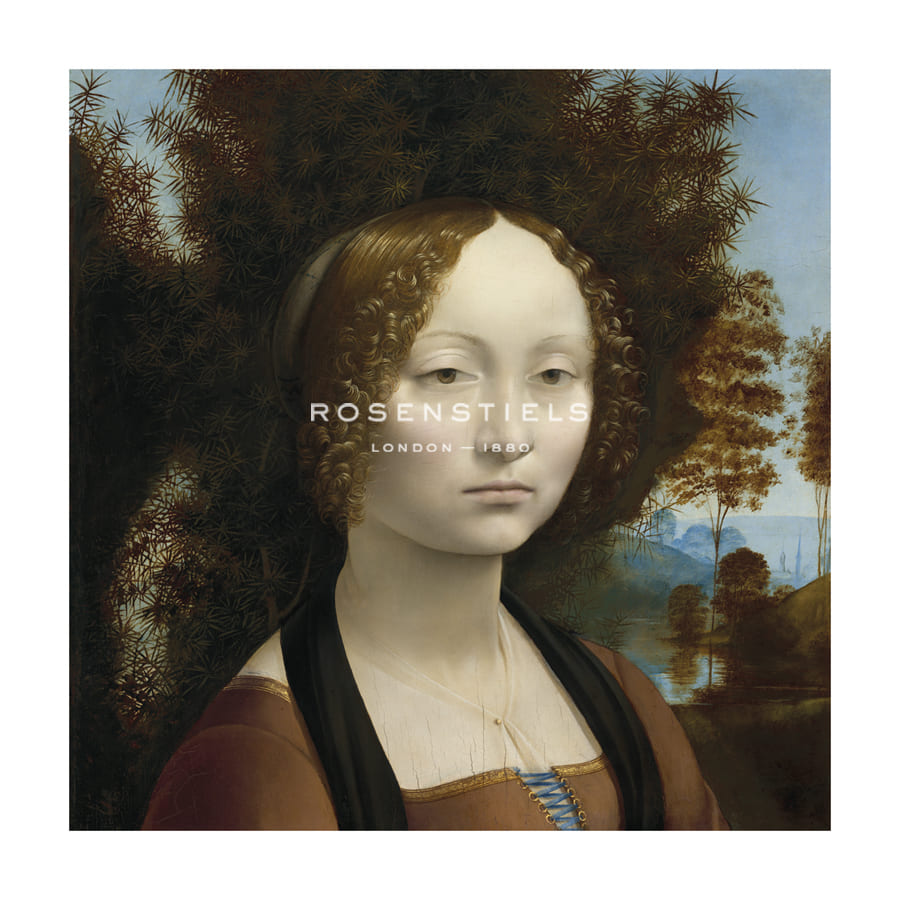 Leonardo da Vinci Hand Numbered Limited Edition Print on Paper :"Ginevra de’ Benci, 1474-1478"