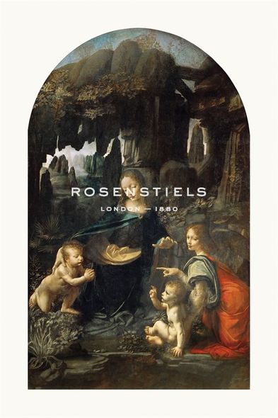 Leonardo da Vinci Hand Numbered Limited Edition Print on Paper :"Virgin of the Rocks, 1483 - 1486"
