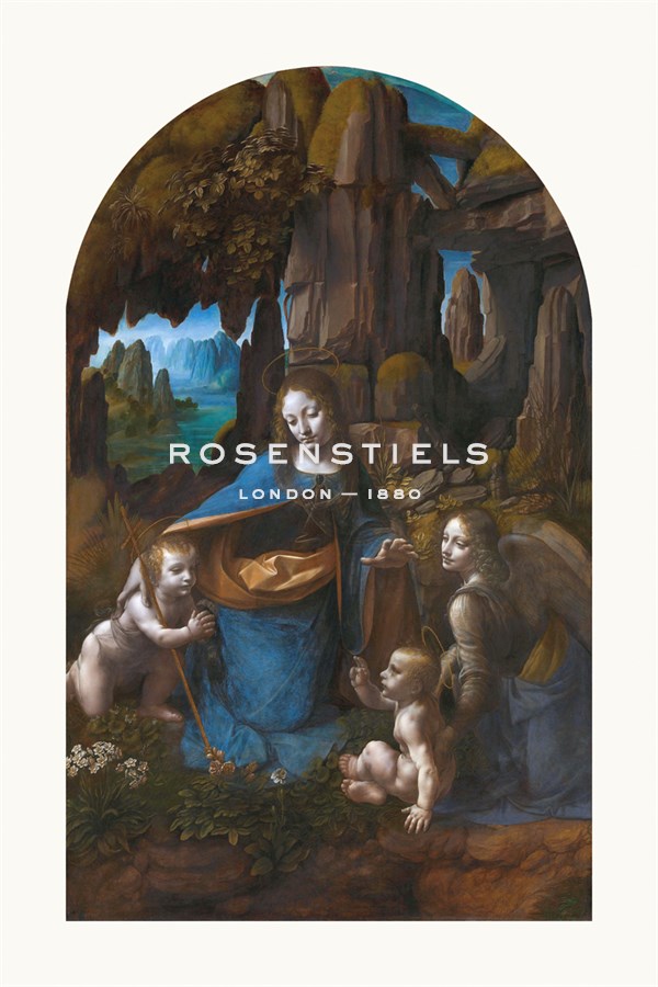 Leonardo da Vinci Hand Numbered Limited Edition Print on Paper :"Virgin of the Rocks, 1495 - 1508"