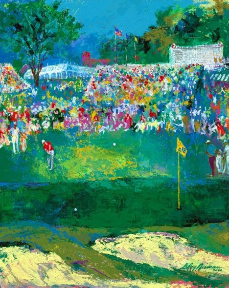Leroy Neiman Hand Pulled Serigraph on Paper: "Bethpage Black Course 2002 U.S. Open"