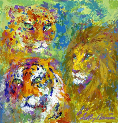 Leroy Neiman Hand Pulled Serigraph on Paper: "Family Portrait"