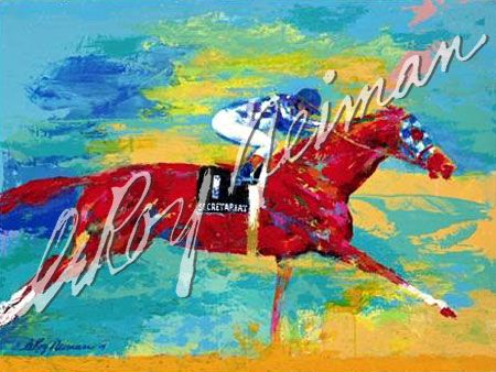 Leroy Neiman Hand Pulled Serigraph on Paper: "The Great Secretariat"