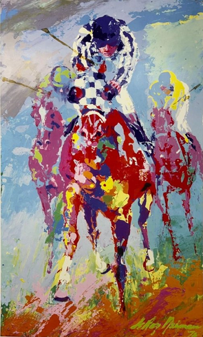 LeRoy Neiman Plate Signed Open Edition Print on Paper: "Secretariat " LeRoy Neiman Plate Signed Open Edition Print on Paper: "Secretariat "
