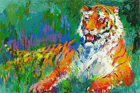 LeRoy Neiman Signed Limited Edition Serigraph: "Resting Tiger" LeRoy Neiman Signed Limited Edition Serigraph: "Resting Tiger"