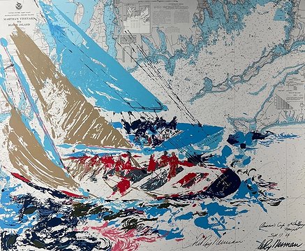 LeRoy Neiman Signed Serigraph: "America's Cup "