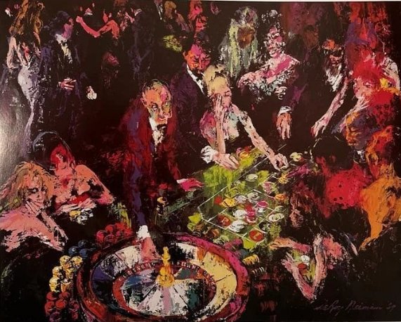 LeRoy Neiman Vintage Poster: "International Roulette "