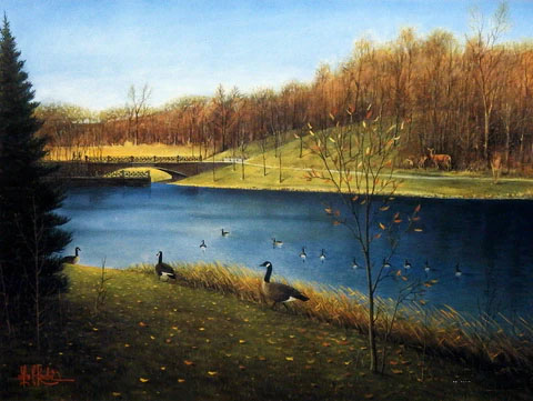 Les Kouba Print-Signed and Numbered:"A Natural Habitat"