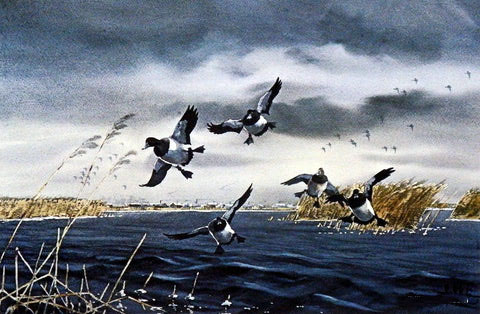 Les Kouba Print-Signed:"Tin Town"