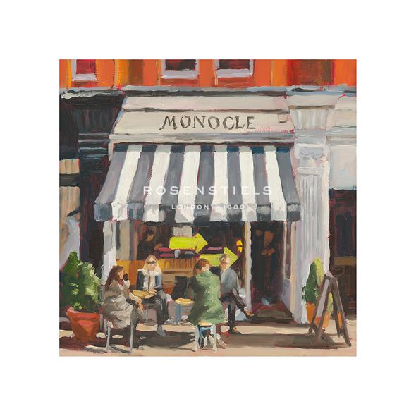 Lesley Dabson Hand Numbered Limited Edition Print on Paper :"Coffee Morning"