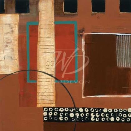 Leslie Bernsen Limited Edition Hand-Embellished Giclee on Canvas:"City Blocks I"