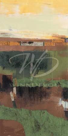 Leslie Bernsen Limited Edition Hand-Embellished Giclee on Canvas:"Closer to Home II"