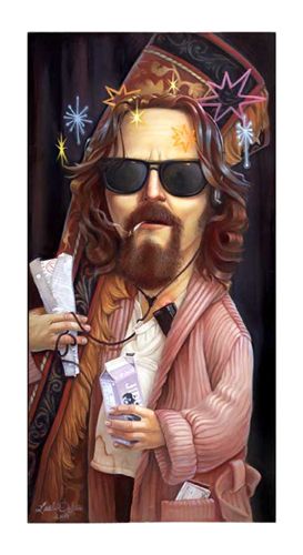Leslie Ditto Limited Edition Signed Giclee Ed. 100 with Remarque:"Lebowski"