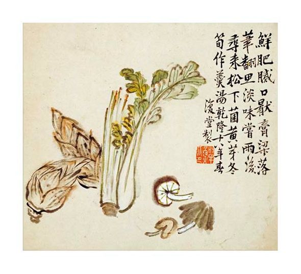 Li Shan Fine Art Open Edition Gicl&eacute;e:"Flowers and Bird, Vegetables and Fruits"