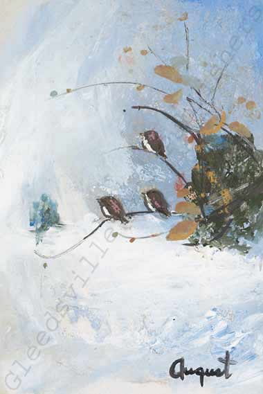 Lillian DeClarence August Handsigned and Numbered Limited Edition Gallery Giclee Paper: "Early Snow"