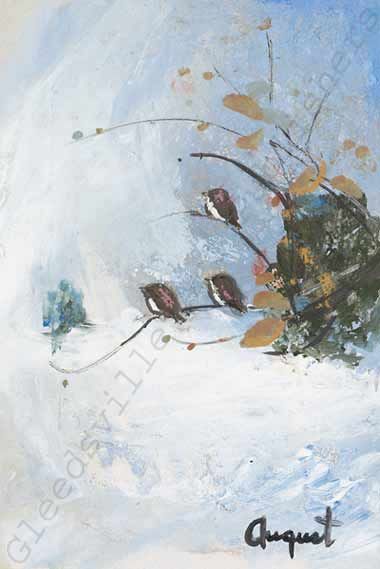 Lillian DeClarence August Handsigned and Numbered Limited Edition Gallery Giclee Paper: "Early Snow"