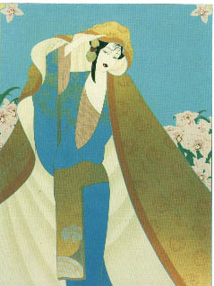 Lillian Shao Limited Edition Serigraph on Paper:"Among the Orchids"