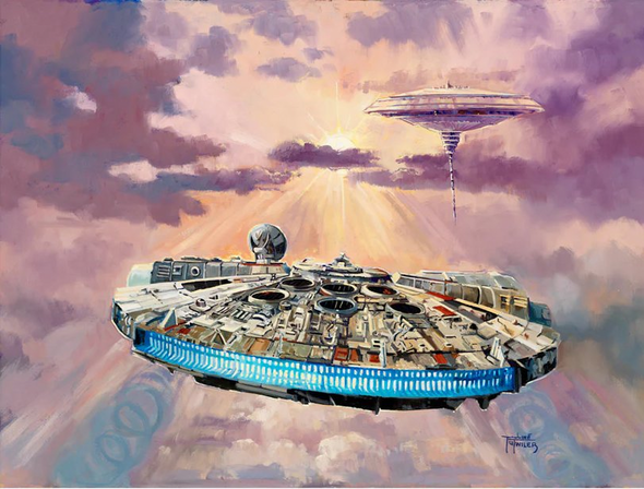 Line' Tutwiler Limited Edition Star Wars Giclee on Canvas:"Imminent Danger"