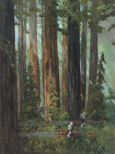Line' Tutwiler Limited Edition Star Wars Giclee on Paper:"Forest Pursuits"