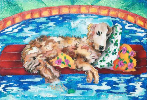 Linnea Pergola Limited Edition Giclée on Stretched Canvas: "Sunbathing"