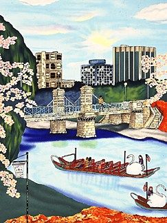 Linnea Pergola Limited Edition Serigraph on Paper: " Spring Boat Ride "