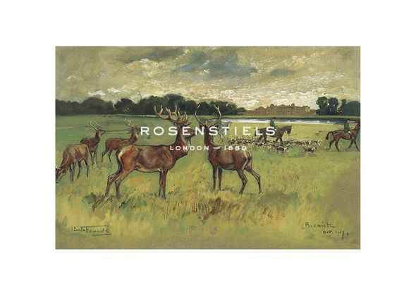 Lionel Edwards Hand Numbered Limited Edition Print on Paper :"Badminton"
