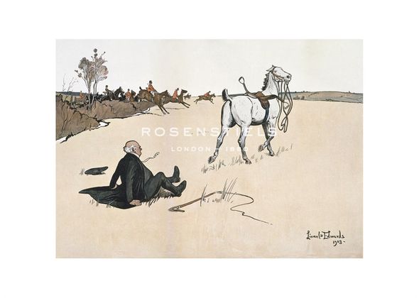 Lionel Edwards Hand Numbered Limited Edition Print on Paper :"Cannon off the White"