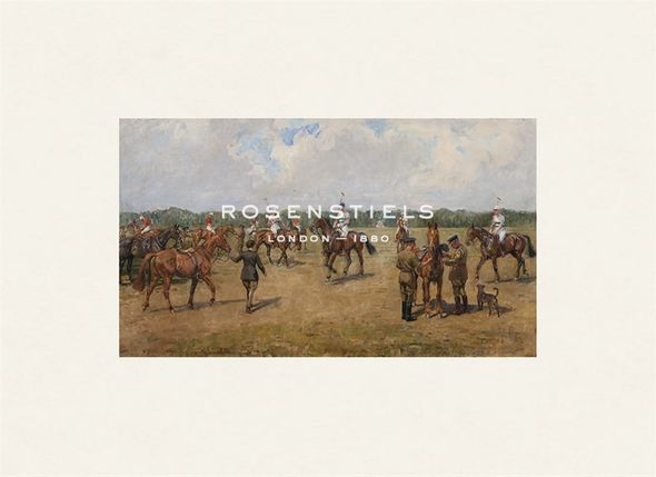 Lionel Edwards Hand Numbered Limited Edition Print on Paper :"The Welsh Guard's Polo Team"