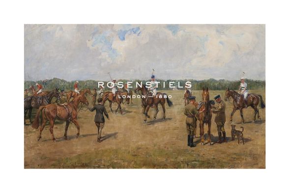 Lionel Edwards Hand Numbered Limited Edition Print on Paper :"The Welsh Guards Polo Team versus the Life Guards"