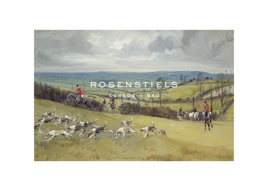 Lionel Edwards Hand Numbered Limited Edition Print on Paper :"The Whaddon Chase"