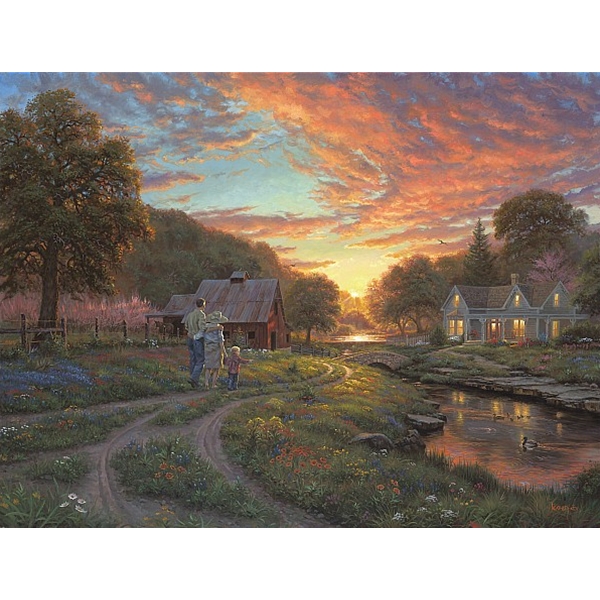 Mark Keathley Artist Hand Signed Limited Edition Embellished Canvas Giclee:"Moments to Remember"