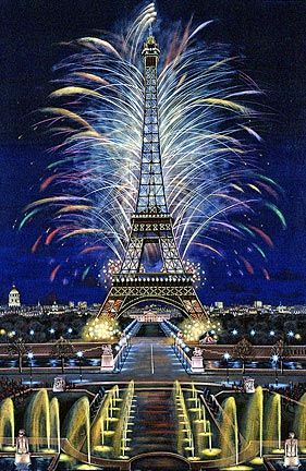 Liudmila Kondakova Hand-Crafted Lithograph on Paper:"Bastille Day"
