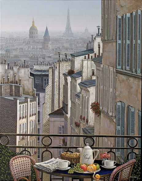 Liudmila Kondakova Hand-signed and Numbered Limited Edition Serigraph:"Misty Morning"