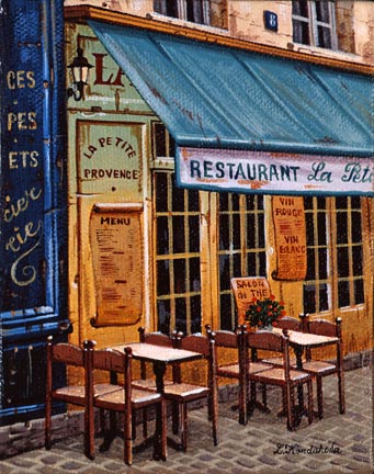 Liudmila Kondakova Handsigned and Numbered Limited Edition Hand-Crafted Stone Lithograph: "La Petite Provence"