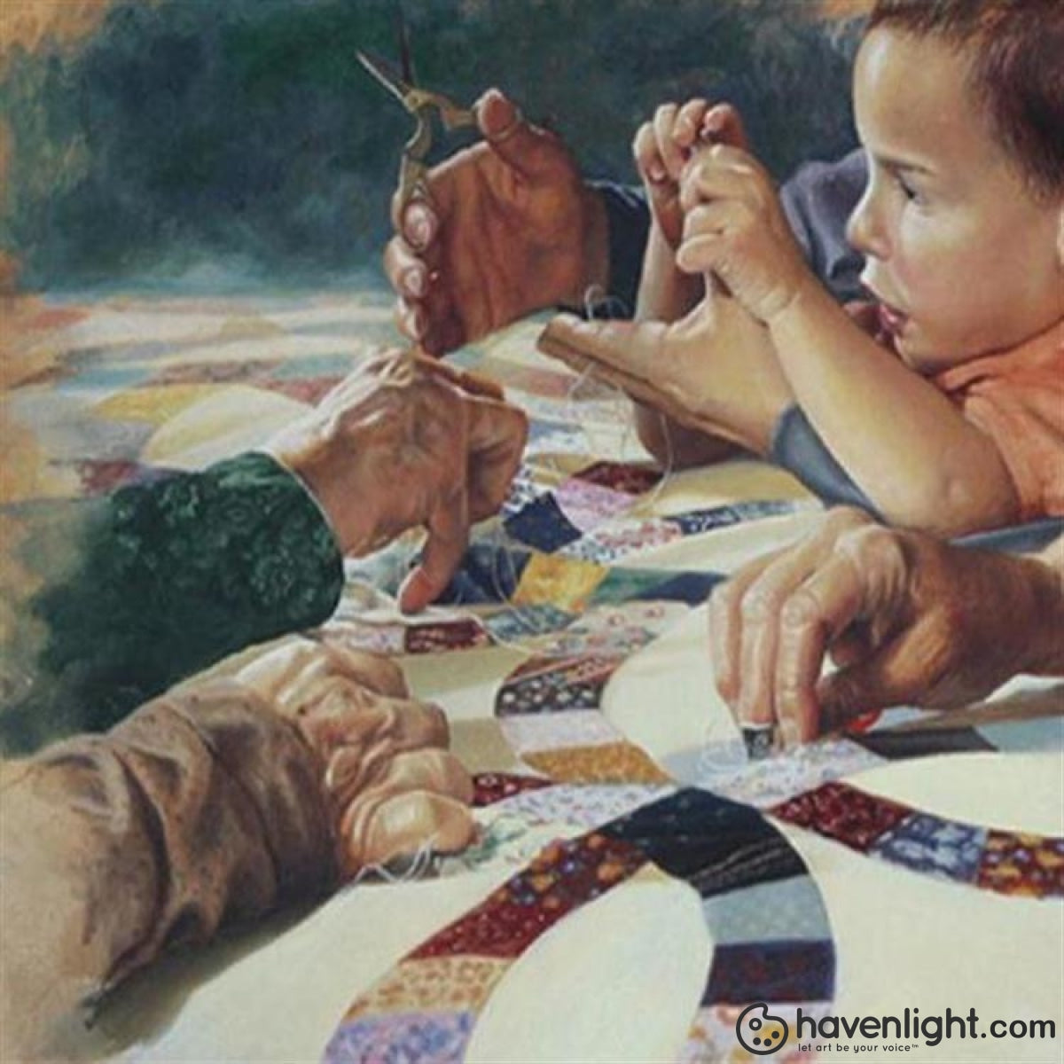 Liz Lemon Swindle Fine Art Canvas Giclee: "Hands Of Time"