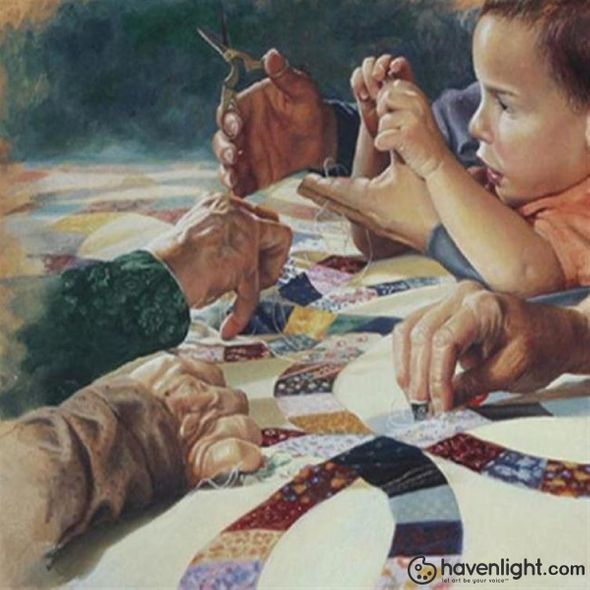 Liz Lemon Swindle Fine Art Canvas Giclee: "Hands Of Time"