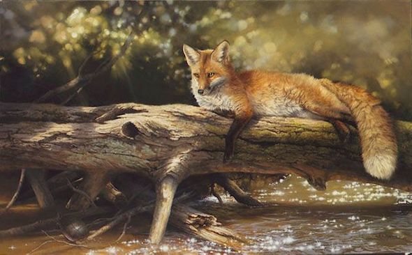 Bonnie Marris Artist Signed and Numbered Limited Edition Canvas Giclee:"Lazy Days on the Big Crooked"