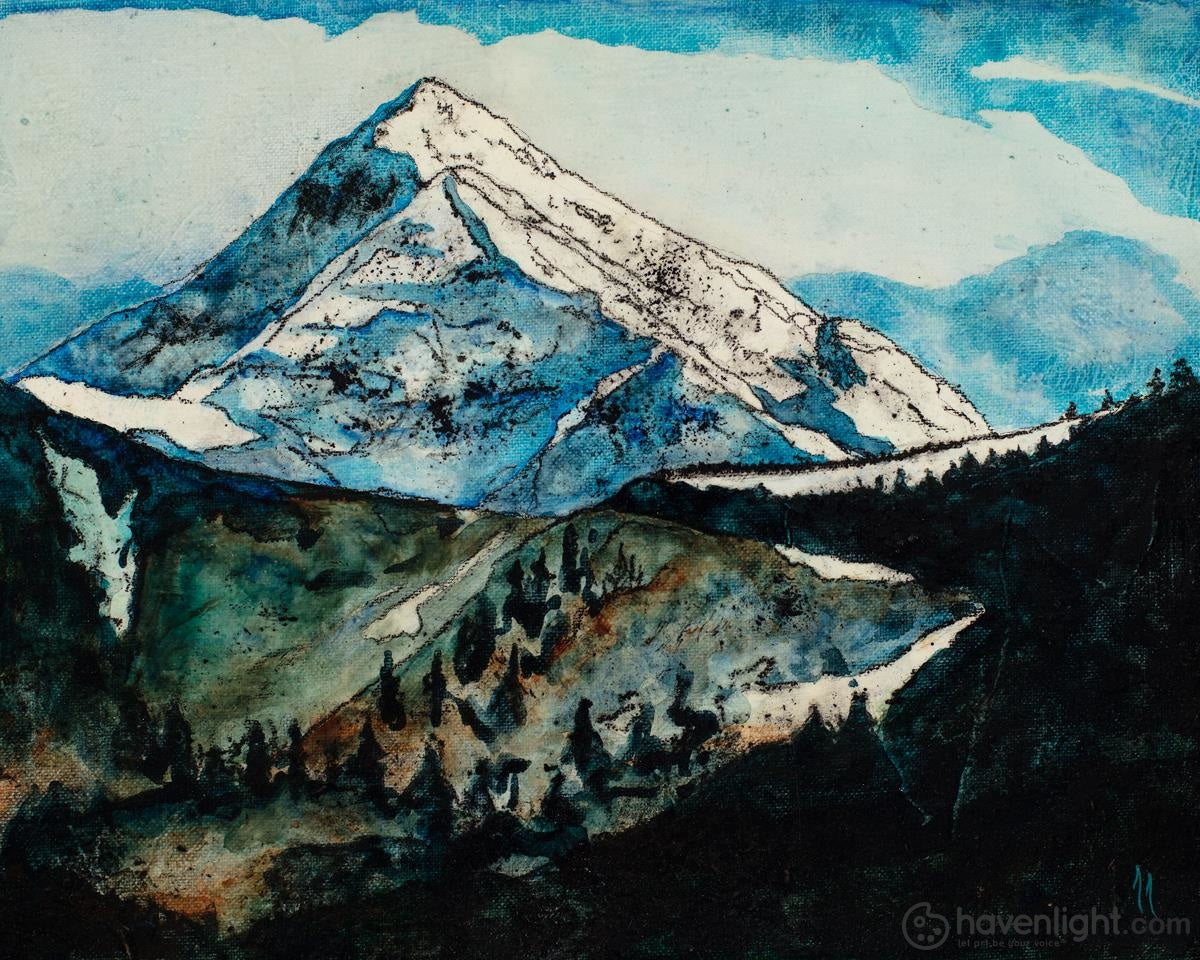Liz Lindsay Fine Art Canvas Giclee: "Twilight Summit"