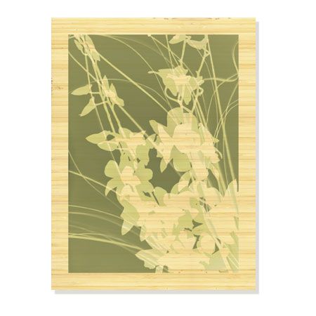 Lois Bender Limited Edition Ready to Hang Giclee on Sustainable Bamboo: "Flower Shadow III"